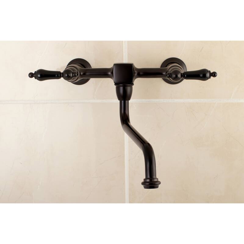 Kingston Brass Duchess 1.2 GPM Wall Mounted Bridge Bathroom Faucet