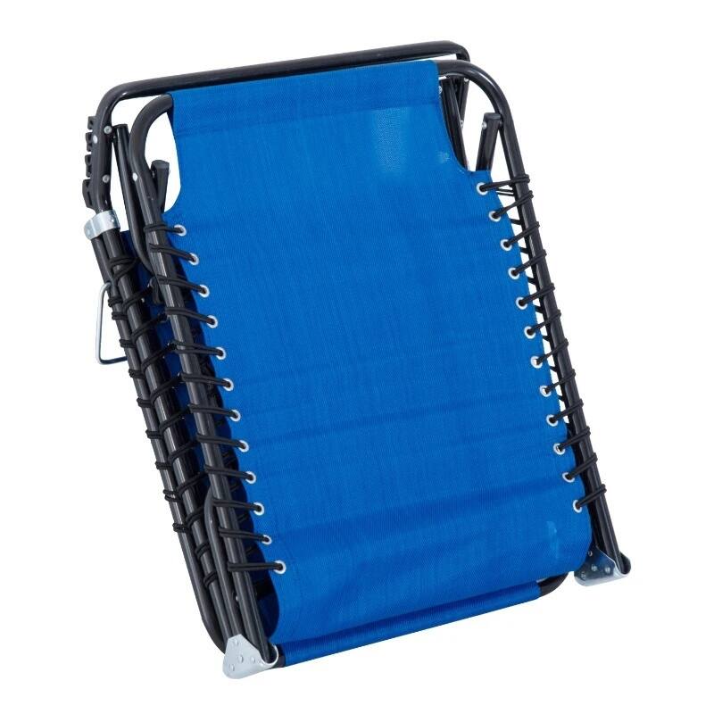 Foldable Chaise Lounge,4-Pos Recline,Trifold Portable,Breathable Mesh