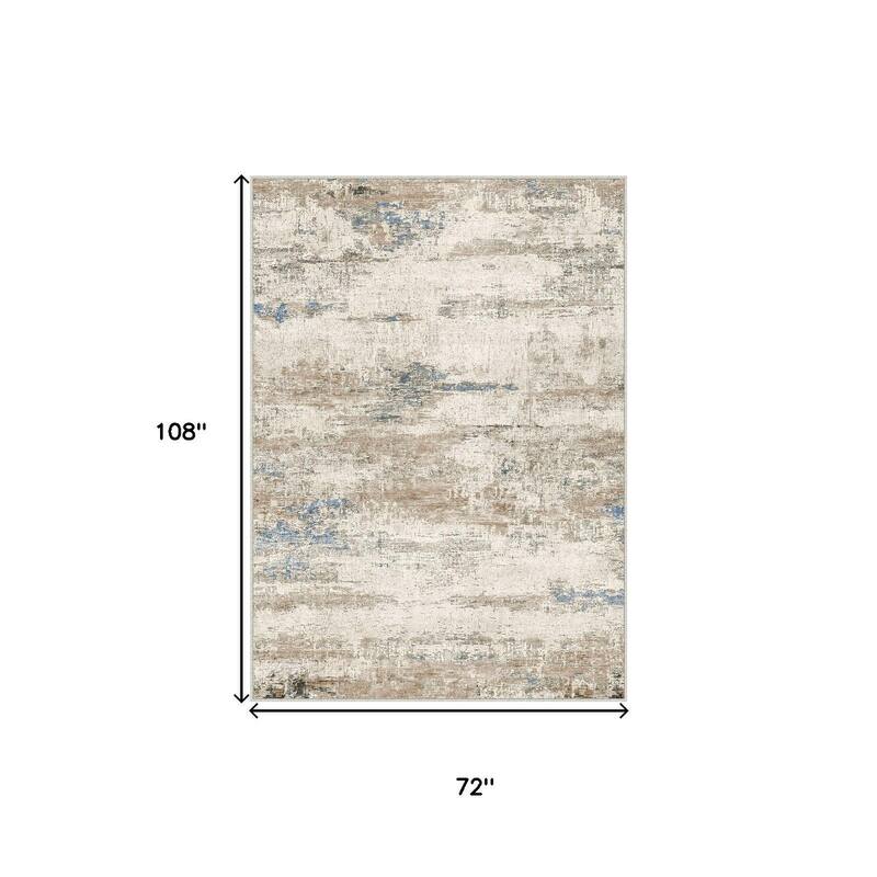 HomeRoots Abstract Modern Rectangle Area Rug