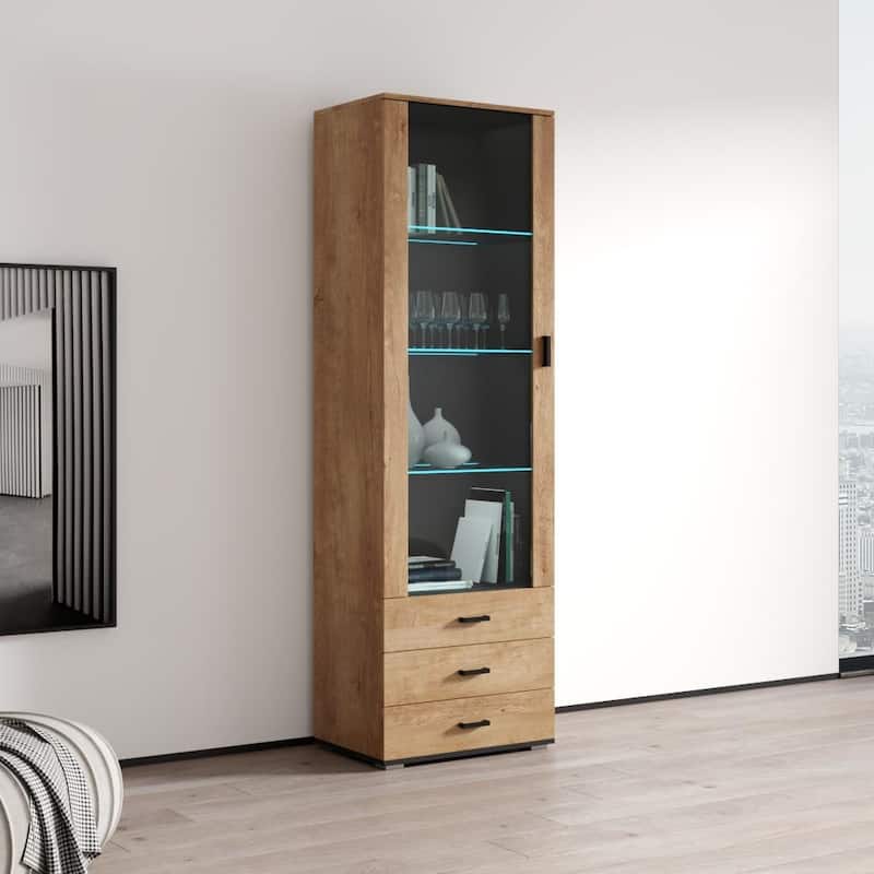 Soho S1 1D3S Modular 1-door Modern 24-inch Bookcase