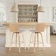 preview thumbnail 121 of 120, Skara Swivel Bar Stool, Upholstered Bar Height Chair with Bentwood Frame