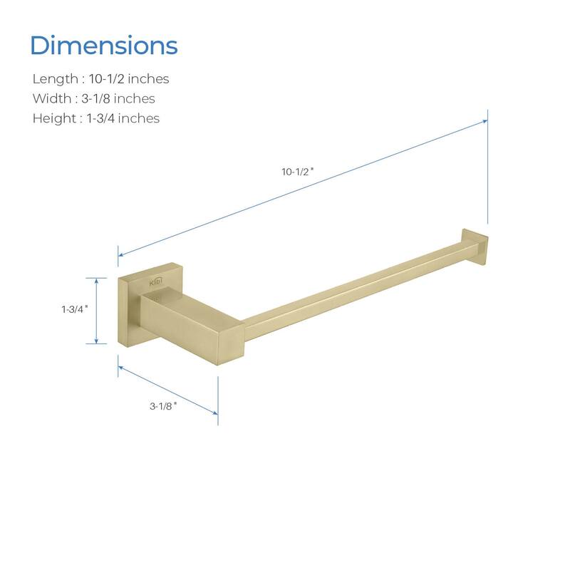 Cube 10 inch Bathroom Towel Bar