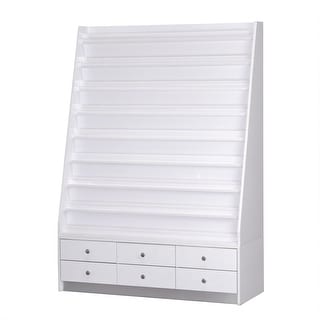 Sonoma Double Polish Device Nail Bottles Holder with Drawers, White - 19" x 69"