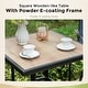 preview thumbnail 8 of 10, 3/5-Piece Patio Bar Stool Set Wood-look Table & Grey Textilene Sling Fabric Swivel Bar Stools