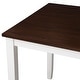 preview thumbnail 34 of 37, Roomfitters 5-Piece Dining Table Set, Rectangular Wood Kitchen Table and 4 X-back Chairs, Transitional Style