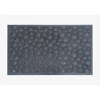 A1HC Rubber Pin Indoor Outdoor Entrance Door Mat, Fun Designed Floor Mat