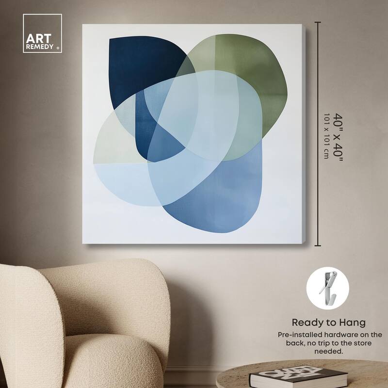 Serene Overlap I Canvas by Art Remedy, Gallery Wrapped