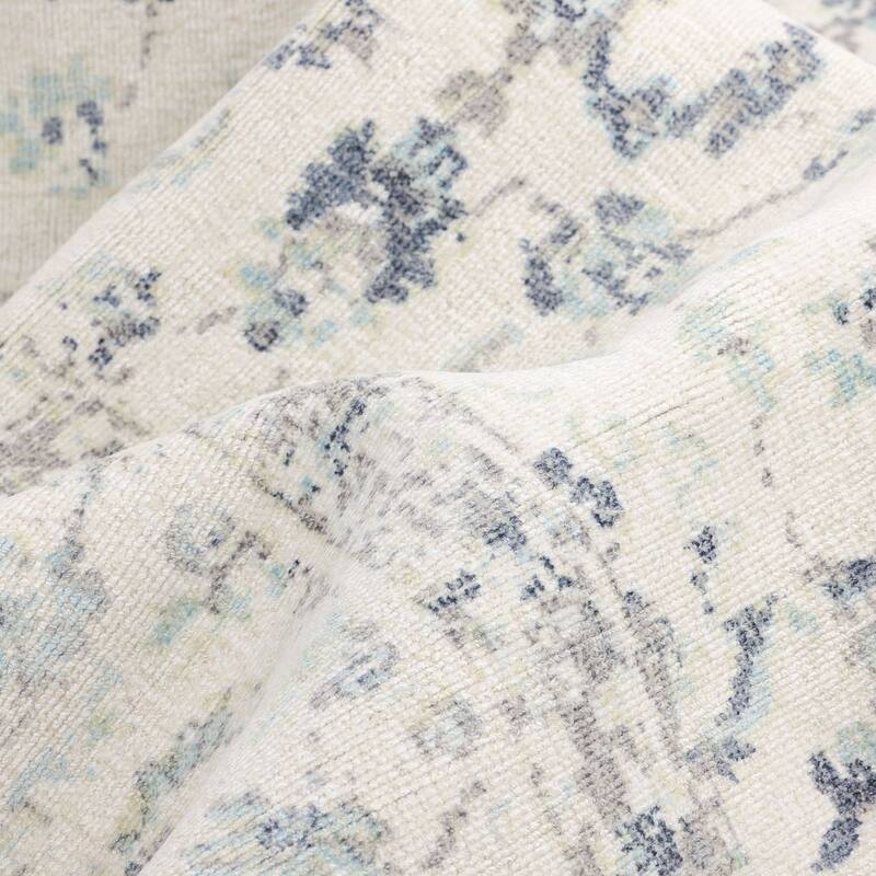 Overton Handmade Modern Contemporary Floral Area Rug