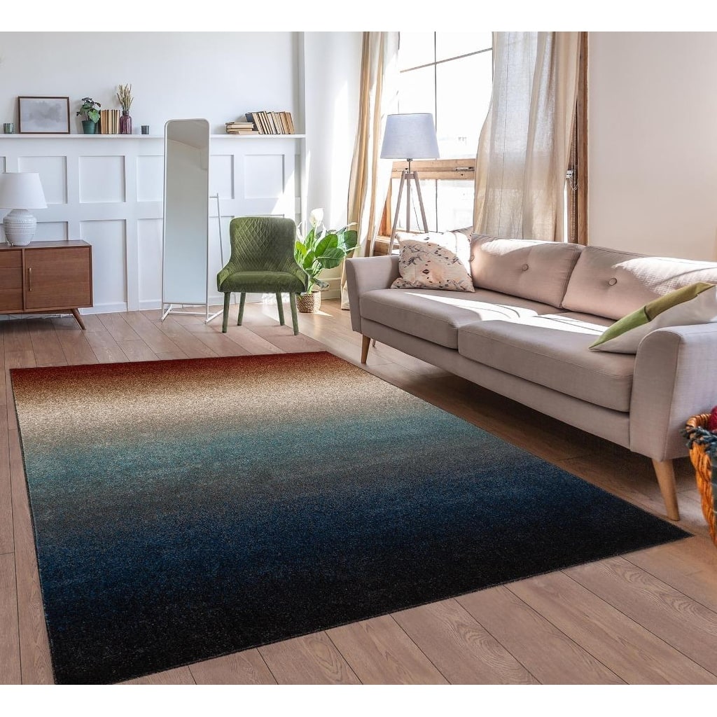 Luxe Weavers Modern Abstract Ombre Multi 5x7 Area Rug - 5' x 7'