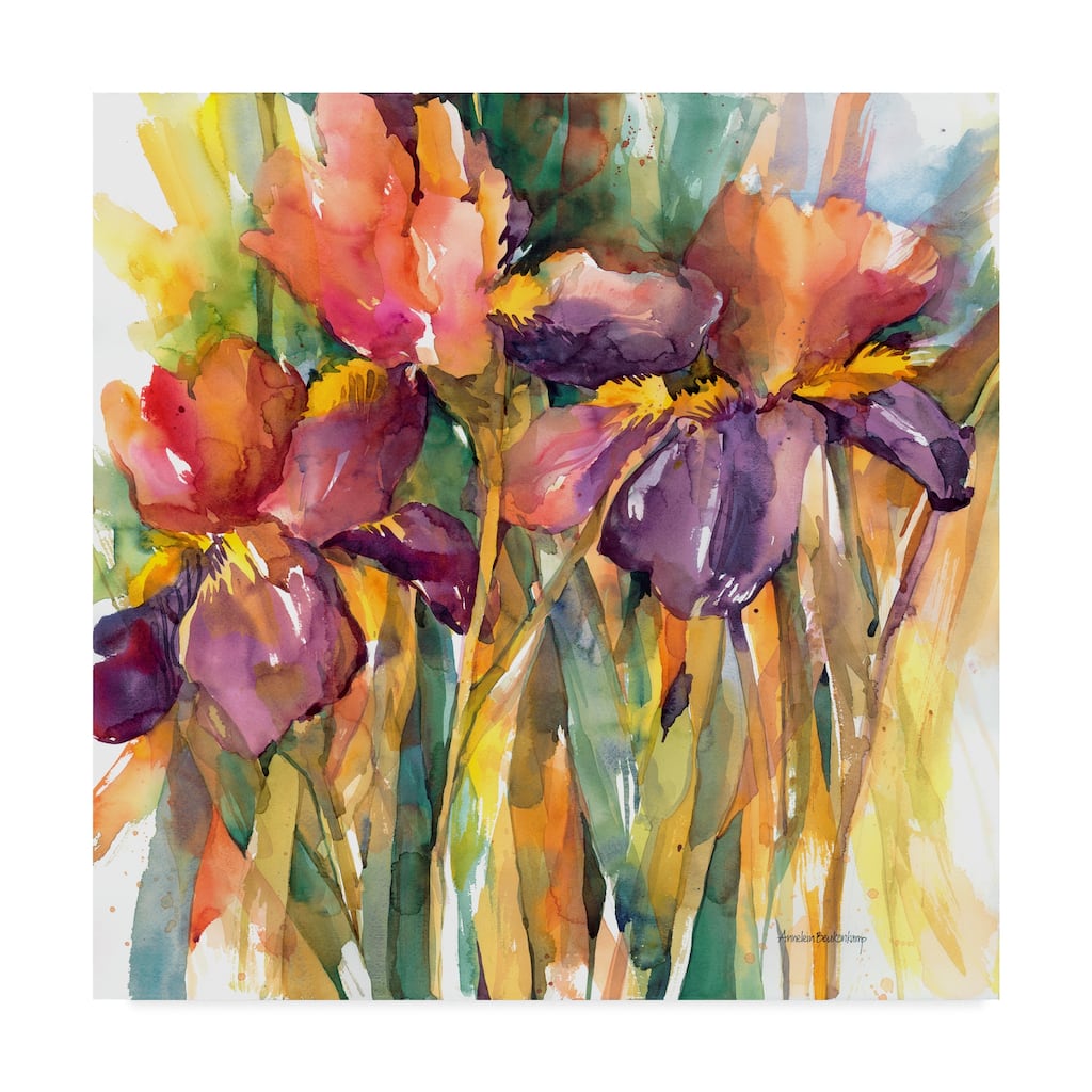 Annelein Beukenkamp 'Together Purple Red' Canvas Art