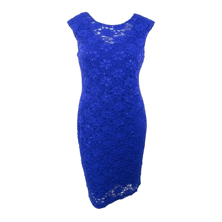 cobalt lace dress