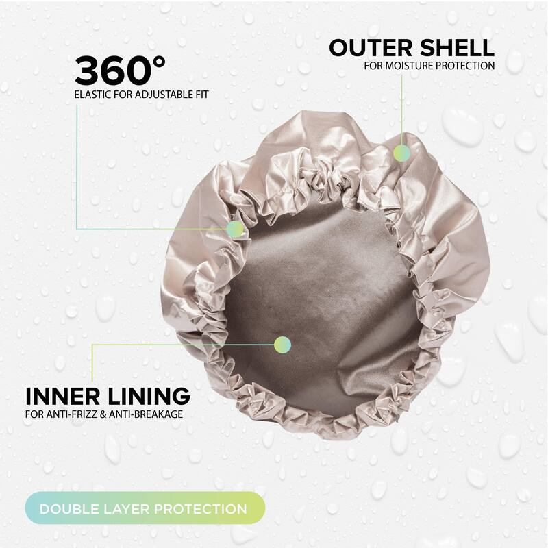 2-pack Satin Shower + Sleep Cap