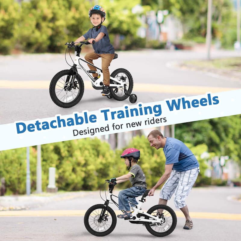 Costway 16 Inch Children Bicycle with Training Wheels & Double Disc - See Details