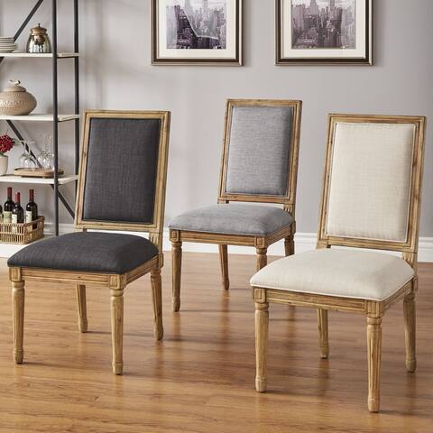 Deana Rectangular Linen Dining Chairs (Set of 2) by iNSPIRE Q Artisan