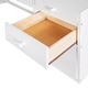 preview thumbnail 9 of 9, Full Size Wood Loft Bed with Ladder, Shelves, and Desk, White