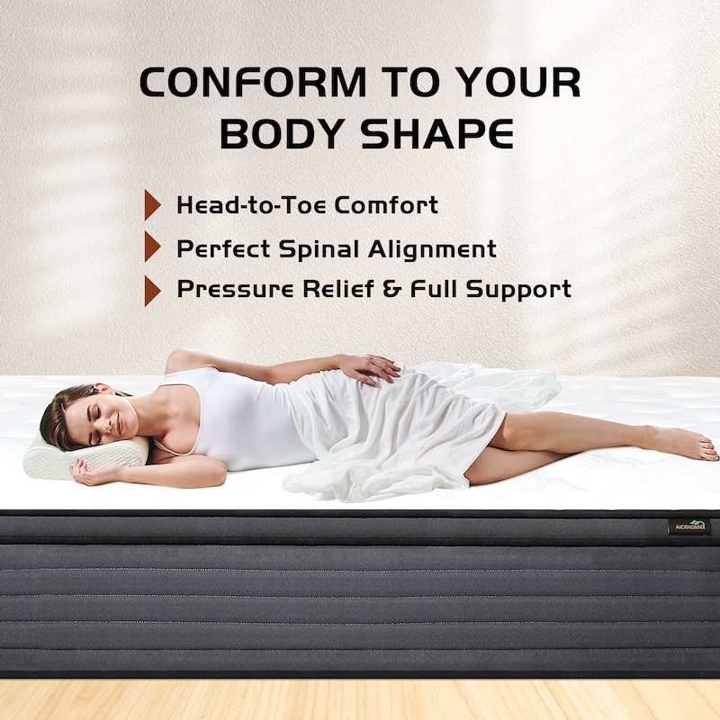 CHEVNI 14" Pillow Top Medium Pocket Spring Hybrid Twin Mattress