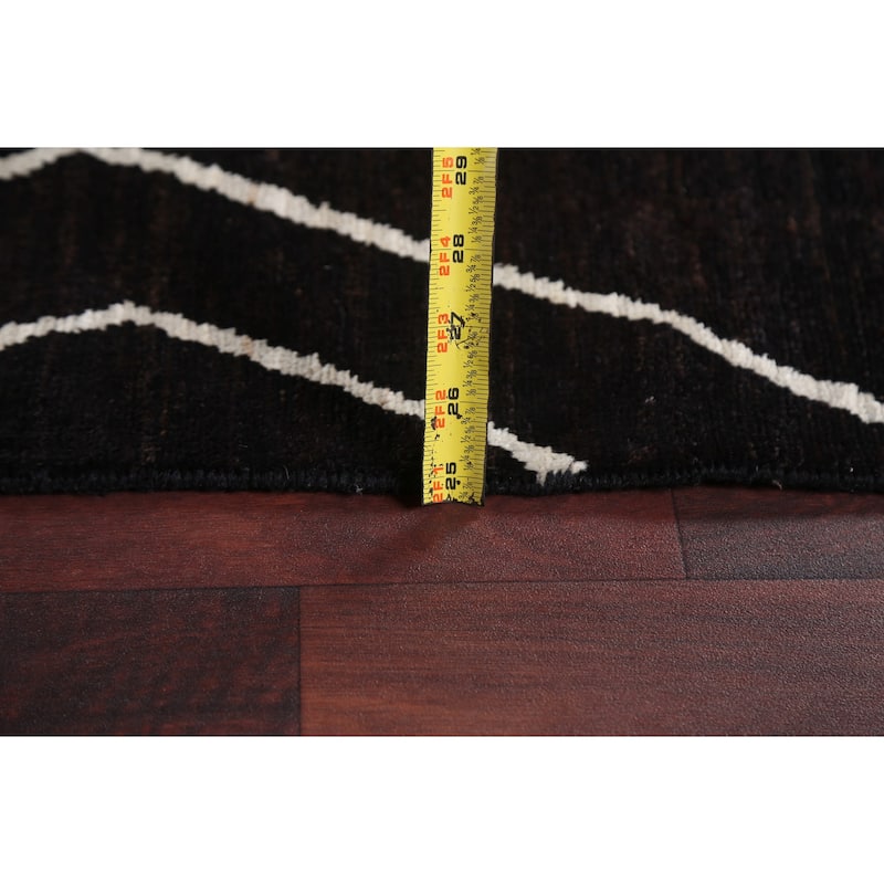 Vegetable Dye Moroccan Oriental Living Room Area Rug Wool Hand-knotted - 7'7" x 9'9"