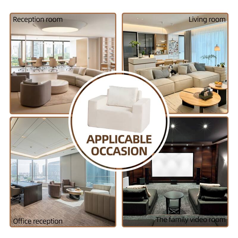 Bean Bag Sofa in a Box, High-Density Foam, Large for Adults Multi-Room