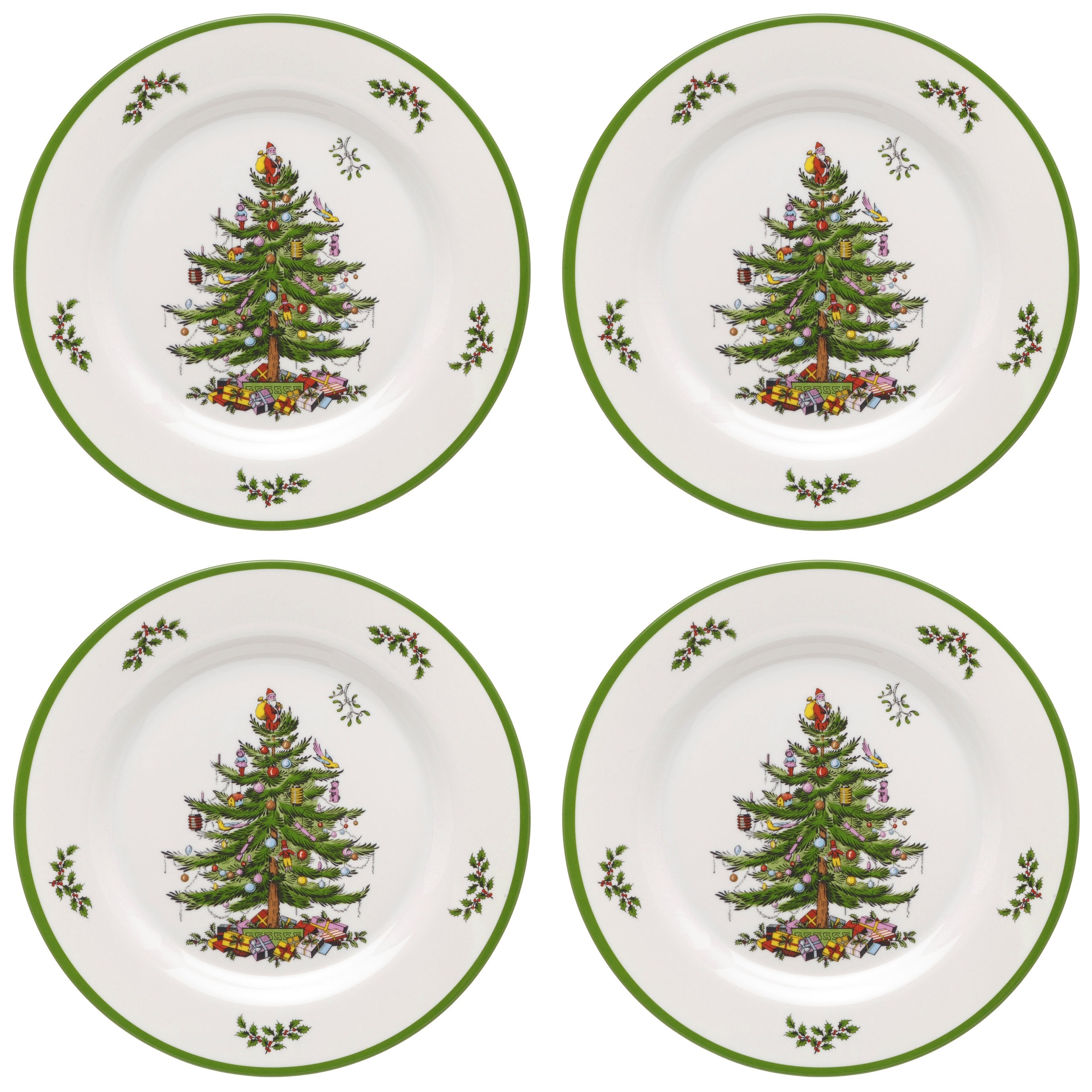 Melamine christmas dinner plates store