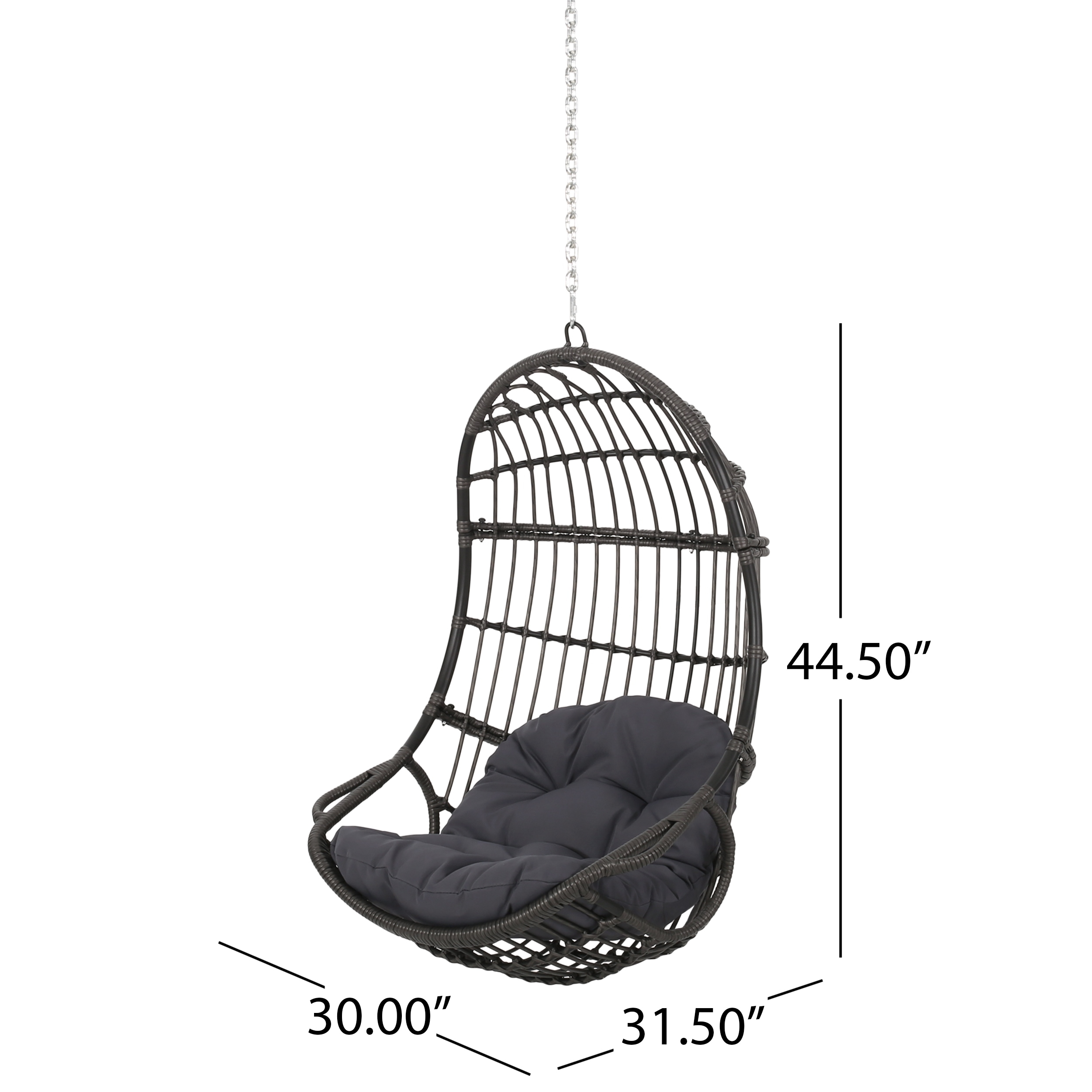 Richards wicker hot sale hanging chair