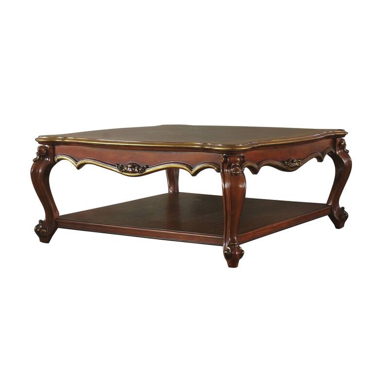 Deveraux Coffee Table with Bottom Shelf
