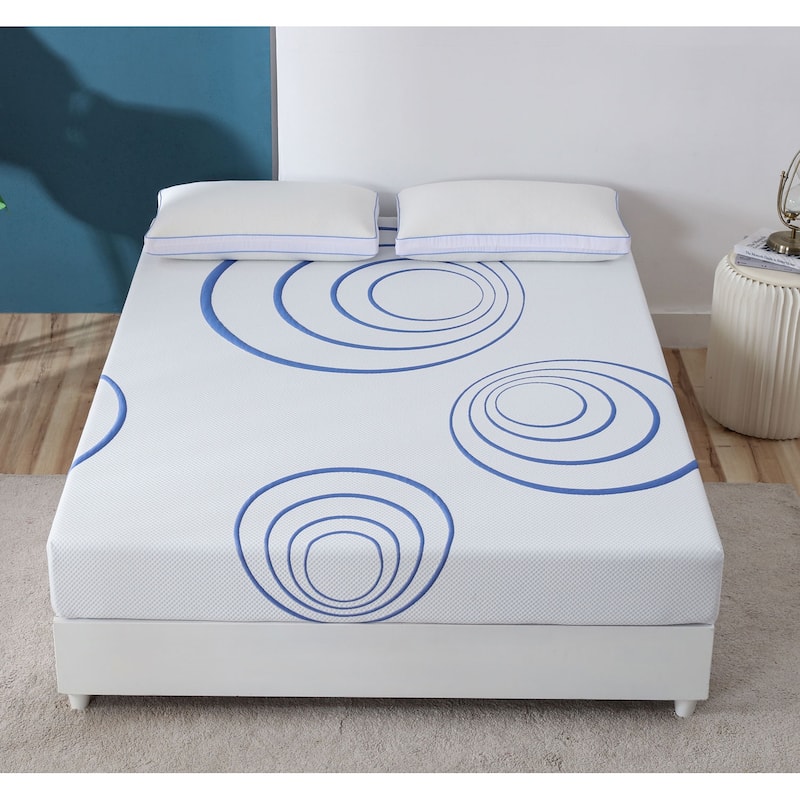 8 Inch Memory Foam Mattress. Queen Size Gel Foam Mattress Bed-in-a-Box/Affordable Mattress/CertiPUR-US Certified