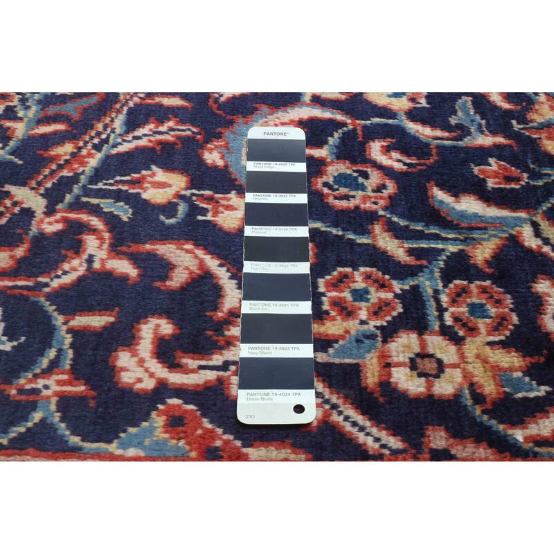 ECARPETGALLERY Hand-knotted Andelz Dark Navy Wool Rug - 5'1 x 10'11