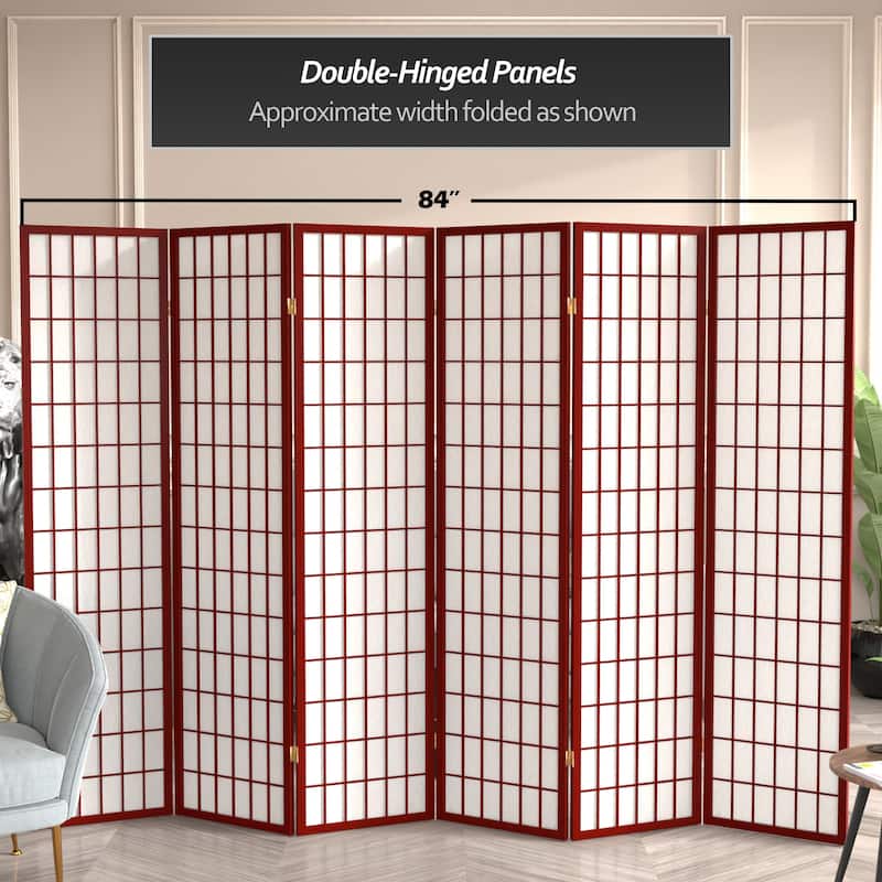 Wood and Rice Paper Windowpane Shoji Screen (China)
