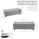 preview thumbnail 11 of 21, Porthos Home Iara Fabric Upholstered Flip Top Storage Ottoman Bench