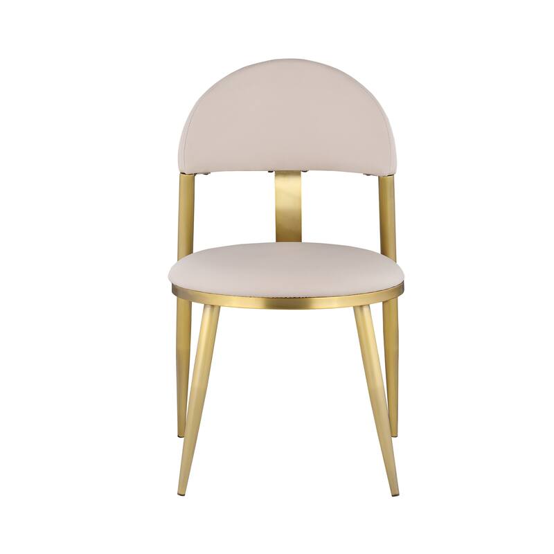 Somette Kona Marbleized Dining Set with Taupe and Gold Chairs