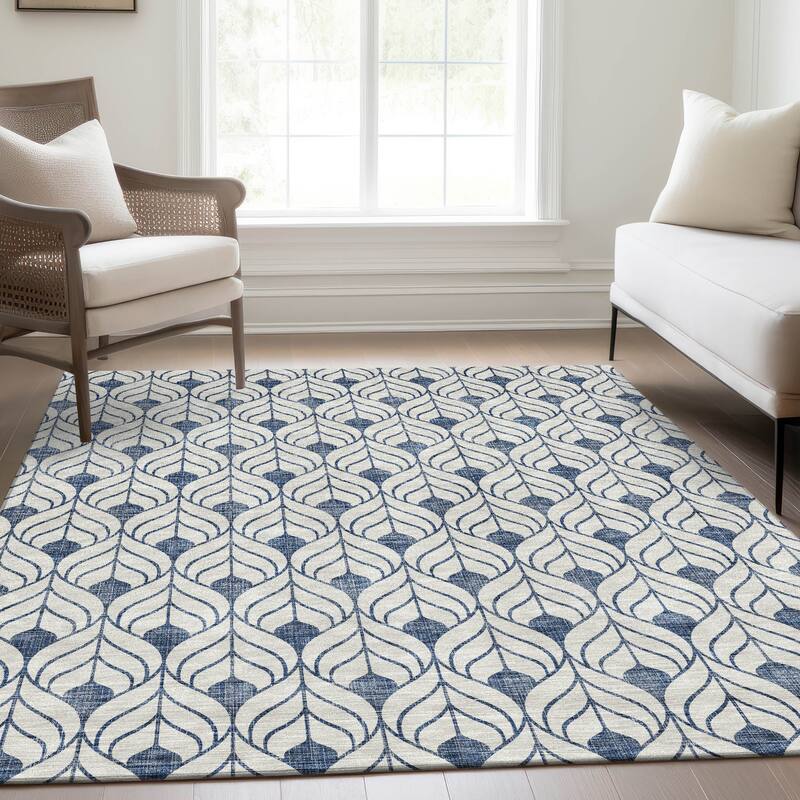 Premium Washable Super Soft Modern Teardrop Mayfield Rug