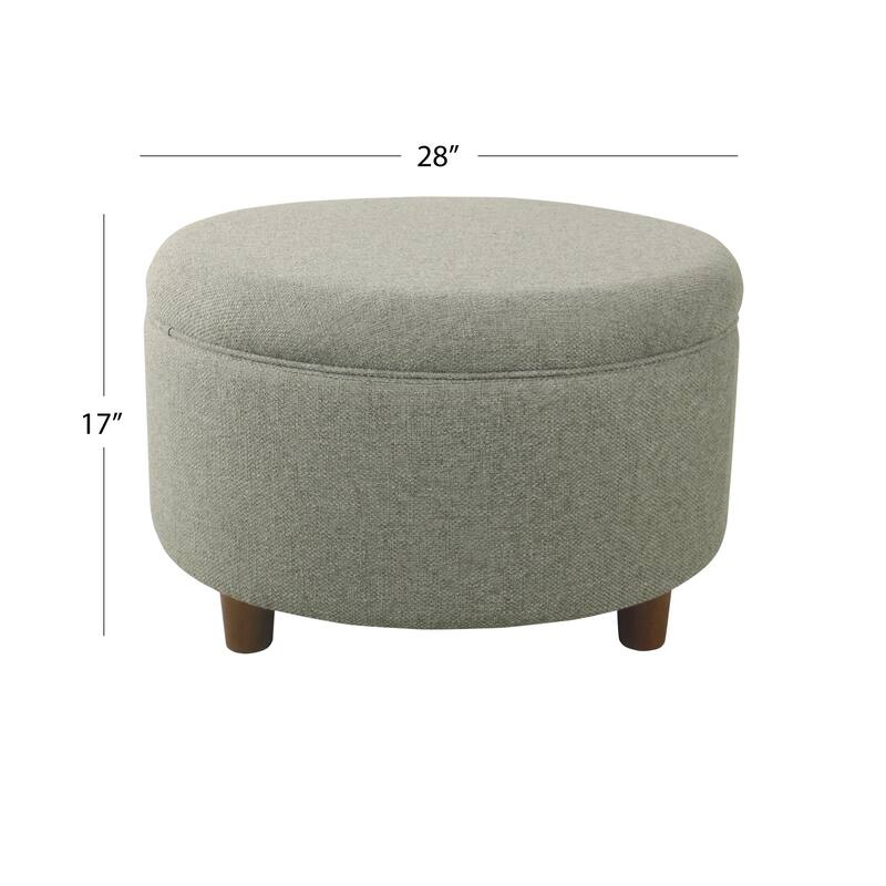 HomePop Round Storage Ottoman