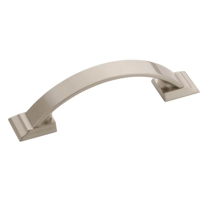 Amerock Candler 3 in (76 mm) Center-to-Center Satin Nickel Cabinet Pull - 10 Pack - Satin Nickel