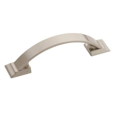 Amerock Candler 3 in (76 mm) Center-to-Center Satin Nickel Cabinet Pull - 10 Pack - Satin Nickel