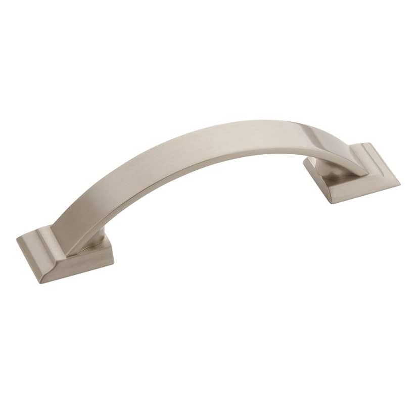 Amerock Candler 3 in (76 mm) Center-to-Center Satin Nickel Cabinet Pull - 10 Pack - Satin Nickel