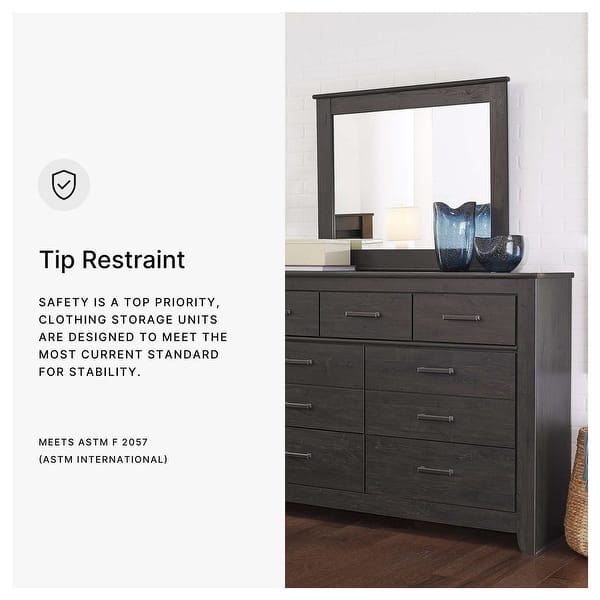 signature design by ashley brinxton dresser Signature Design by Ashley Brinxton Urban Charcoal Dresser - Bed Bath &  Beyond
