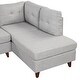 preview thumbnail 18 of 18, 97.2'' L-Shape Sectional Sofa with Chaise Lounge, Linen Fabric