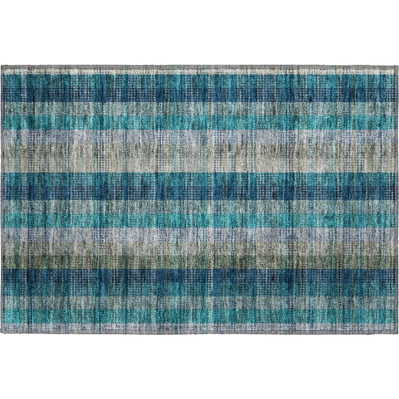 Premium Washable Super Soft Modern Plaid Mayfield Rug