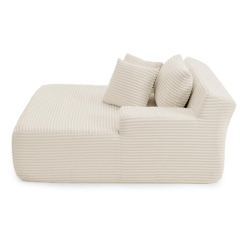 Modern Velvet Fabric Single Lazy Sofa Lounge Chair