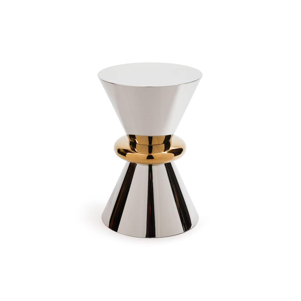 Edition Polished Stainless Steel Side Table