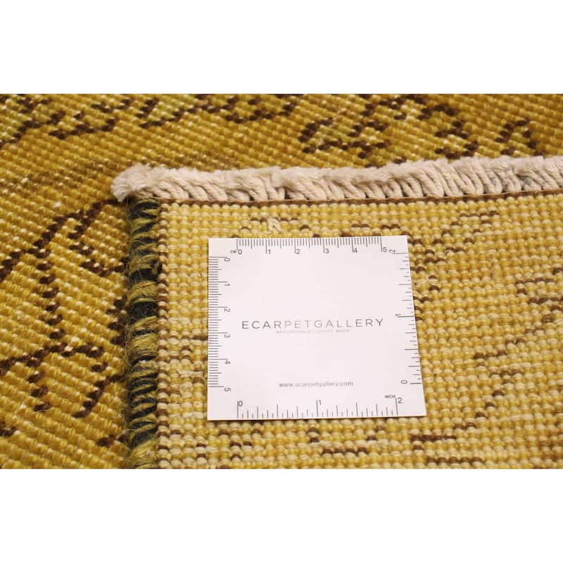 ECARPETGALLERY Hand-knotted Color Transition Gold Wool Rug - 9'0 x 12'2