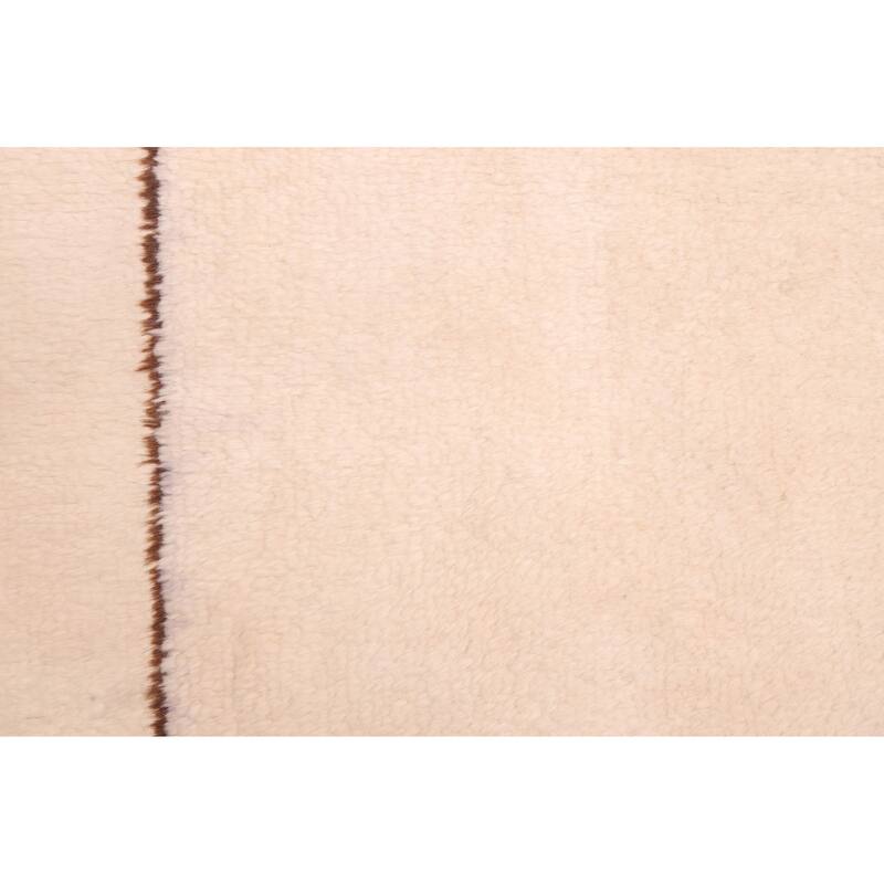 ECARPETGALLERY Hand-knotted Pak Finest Marrakesh Cream Wool Rug - 7'0 x 9'9