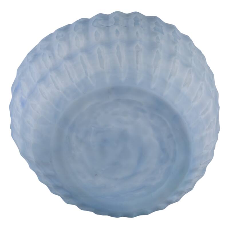 Glass Vase Ribbed Abstract Pattern for Flower Arrangement Home Decor