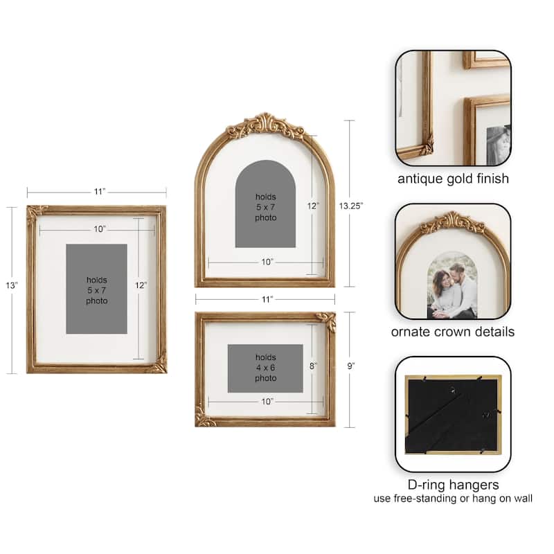 Kate and Laurel Arendahl 3pc Frame Set