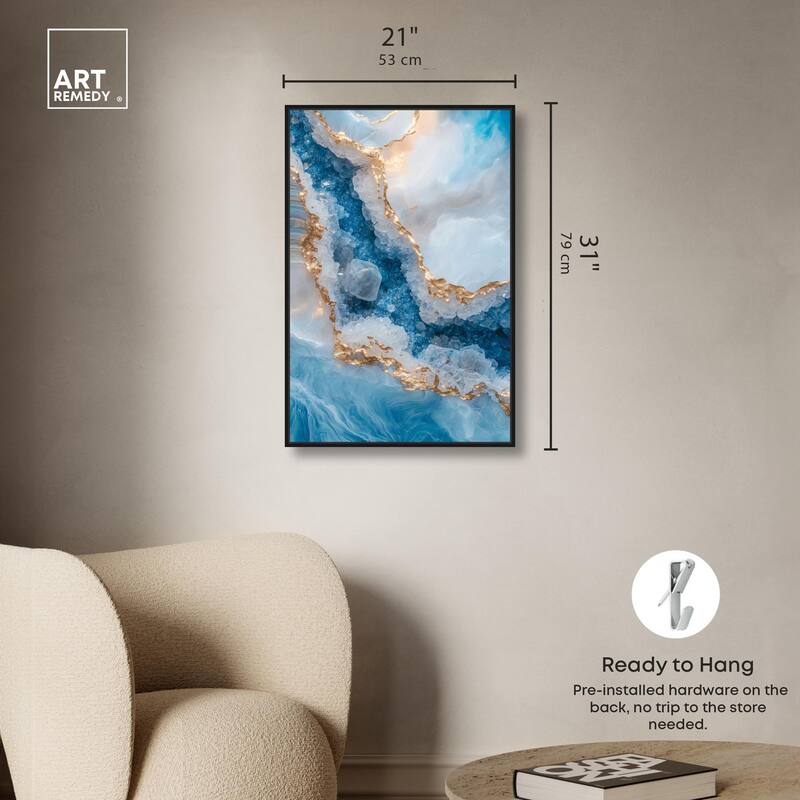Molten Topaz I Canvas by Art Remedy