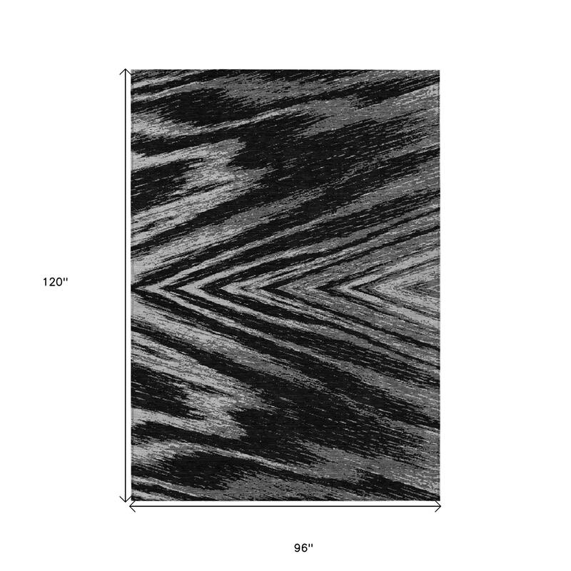 HomeRoots Abstract Transitional Rectangle Outdoor Rug