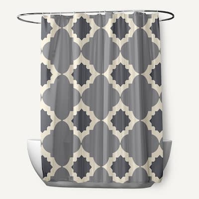 Medina Geometric Print Shower Curtain (71 x 74)