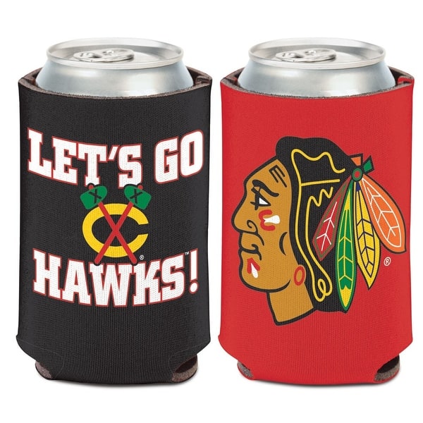 Chicago Blackhawks Lets Go Hawks 12oz Can Cooler On Sale Overstock 28167257 Discover more posts about let's go hawks. overstock com