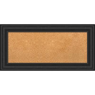 Shipwreck Black Framed Cork Bulletin Memo Board