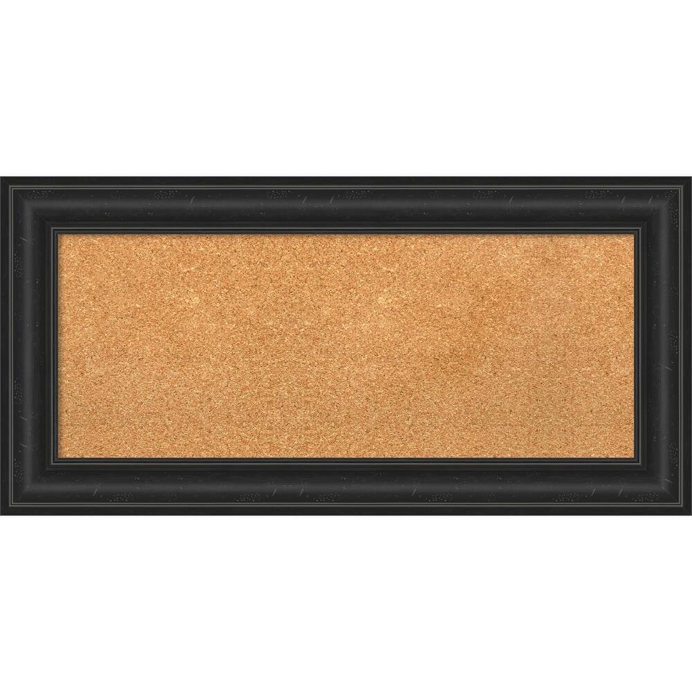 Shipwreck Black Framed Cork Bulletin Memo Board